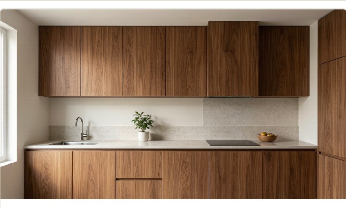Timberline kitchen in toasted walnut